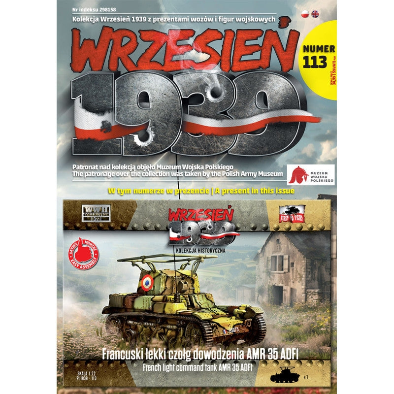 Premier char de commandement léger français PL113 AMR 35 ADFI 1/72