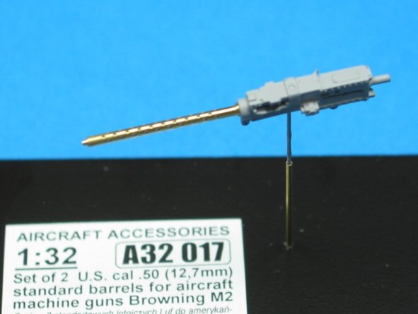 Aber A32017 Set of 2 cal .50 (12,7mm) standard barrels for US aircraft machine guns Browning M2 1/32 – immagine 4