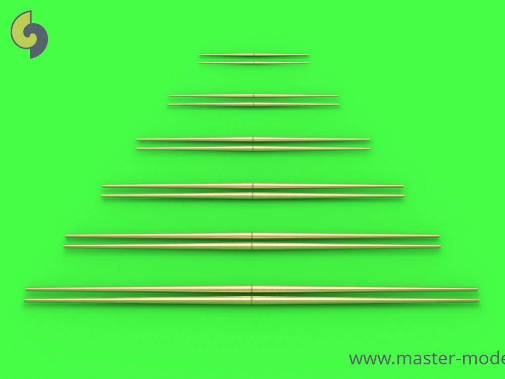 Master SM-700-045 Set of universal yardarms No1 (lengths = 5, 7.5, 10, 12.5, 15, 17.5mm - 2pcs of each) 1/700 – zdjęcie 2