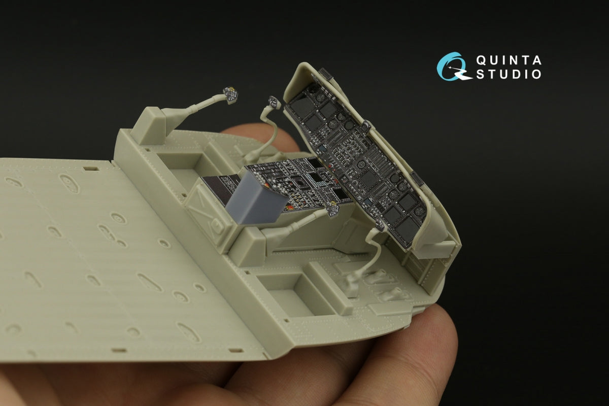 Quinta Studio QDS+35108 MH-60L 3D-Printed &amp;amp; coloured Interior on decal paper (Kitty Hawk) (with 3D-printed resin parts) (small version) 1/35 – immagine 11