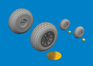 Eduard 6481136 P-40N wheels block tread EDUARD 1/48