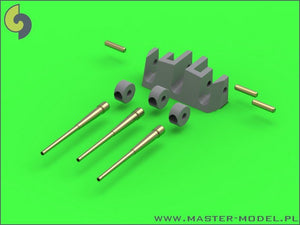 Master SM-350-079 HMS Belfast armament - 6in (12pcs), 4in (12pcs) barrels - set includes resin correction for 6in gun mounting 1/350 – immagine 4
