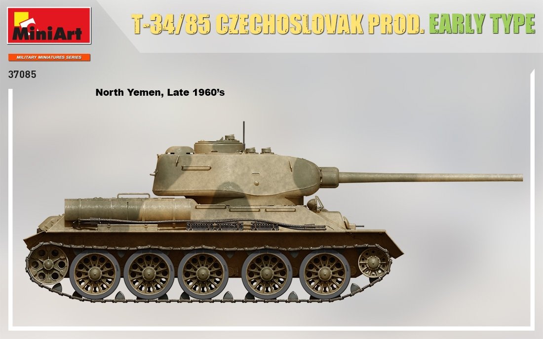 MiniArt 37085 T-34/85 CZECHOSLOVAK PROD. EARLY TYPE 1/35 – immagine 5