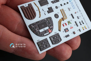 Quinta Studio QD32018 Spitfire Mk.IX 3D-Printed &amp;amp; coloured Interior on decal paper (for Tamiya kit) 1/32 – zdjęcie 3