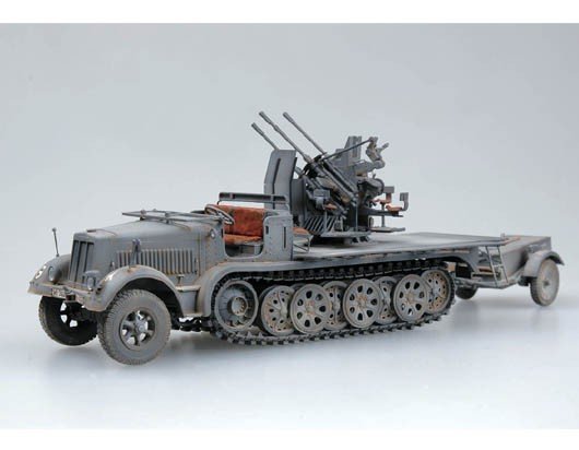 Trumpeter 01523 German 2cm Flakvierling 38 Auf Selbstfahrlafette 1/35 – immagine 3