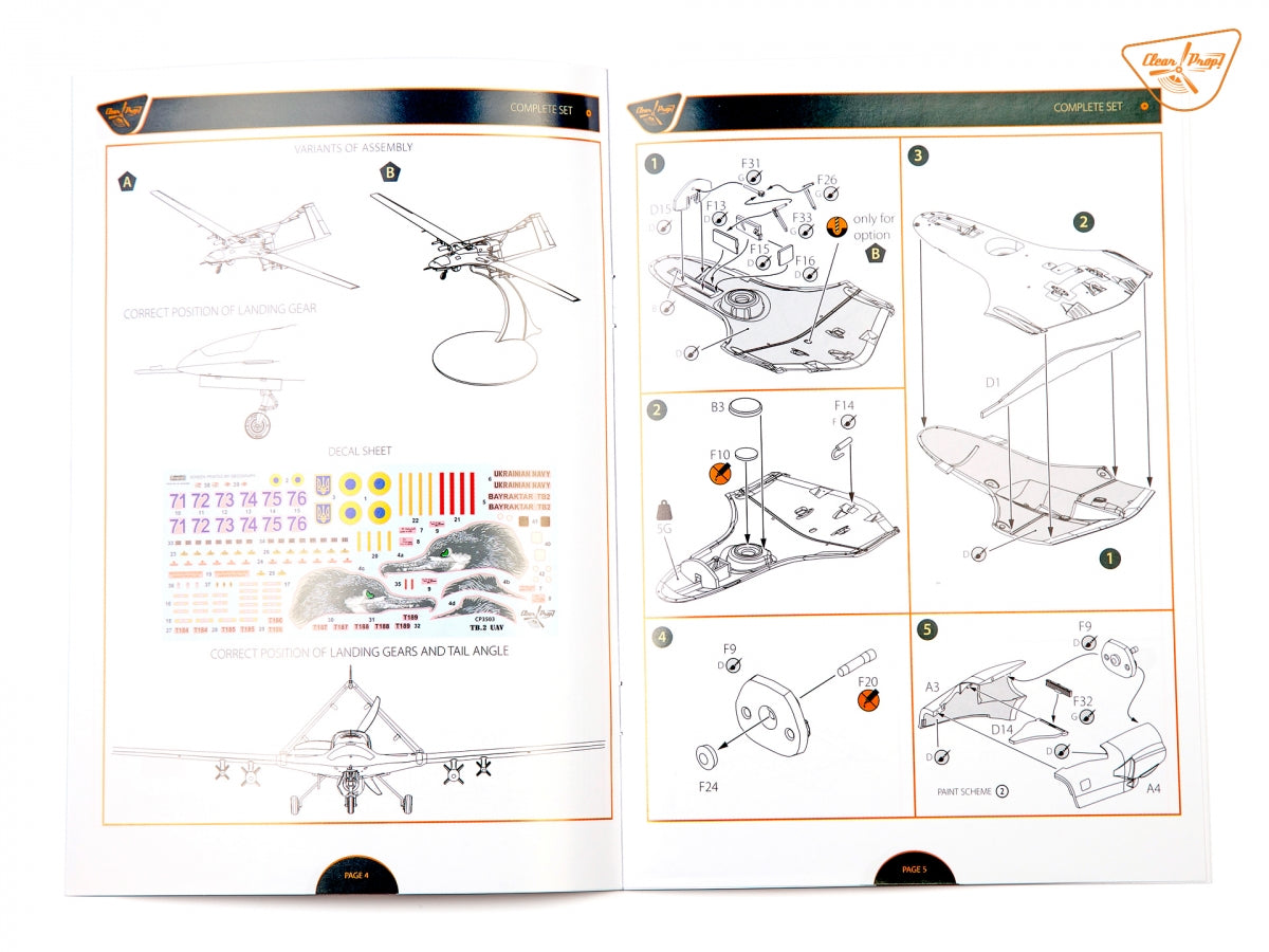 Clear Prop! CP3503 TB.2 UAV Ukrainian Navy STARTER KIT 1/35 – immagine 23