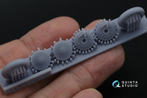 Quinta Studio QT48036 I-16 Wheels (late type) with separate hubs and weighted tires (all kits) 1/48 – imagen 5