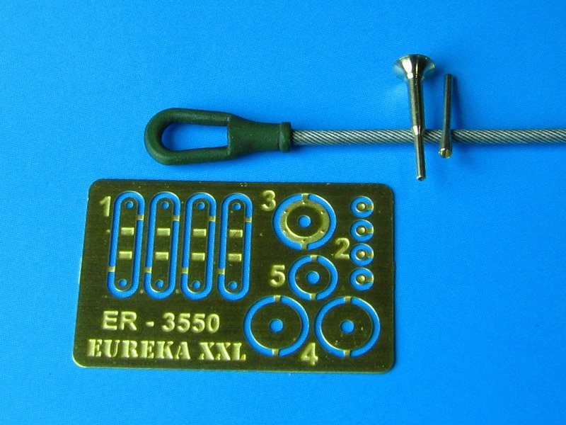 Eureka XXL ER-3550 Towing cable and aerial base for T-90 Russian MBT 1/35 – immagine 4
