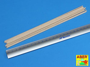 Aber WR2 Wood round rods 2,00 mm lenght 250 mm x 10 pcs. – immagine 2