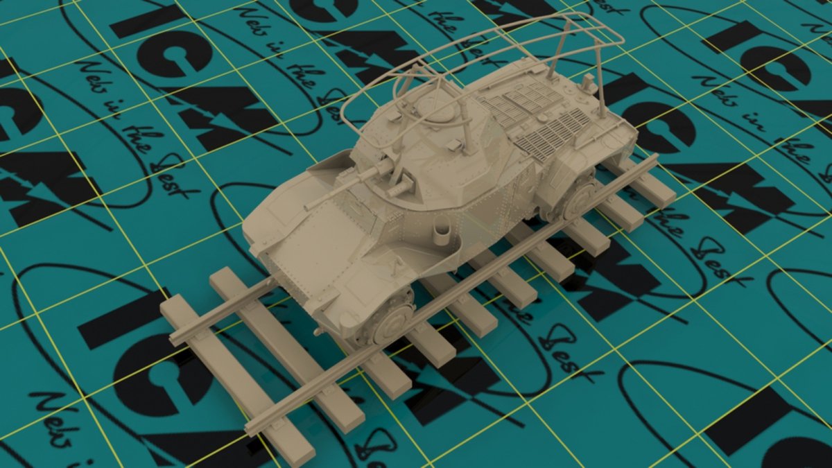 ICM 35376 Panzerspahwagen P 204 (f) Railway, WWII German Armoured Vehicle 1/35 – immagine 3