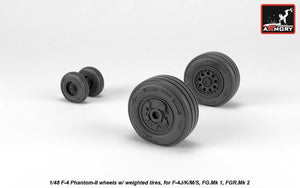 Armory Models AW48325 F-4 Phantom-II wheels w/ weighted tires, late 1/48 – immagine 4