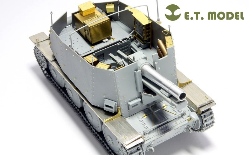 E.T. Model E35-005 WWII German Sd.Kfz.138/1 Ausf.H 15cm sIG33/1 “Grille” (For DRAGON 6470) 1/35 – zdjęcie 2