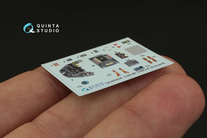 Intérieur imprimé en 3D et coloré sur papier décalcomanie Quinta Studio QD48094 Bf 109G-6 (pour kit Eduard) 1/48 – image 4