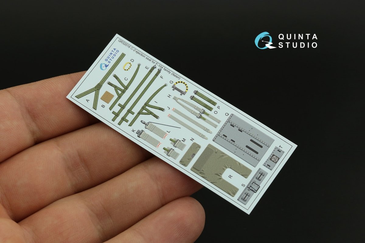 Quinta Studio QR32016 C-2 seat for F-104 family (Italeri) 1/32 – immagine 6