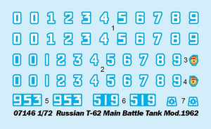 Trumpeter 07146 Char de combat principal russe T-62 Mod.1962 1/72 – image 3