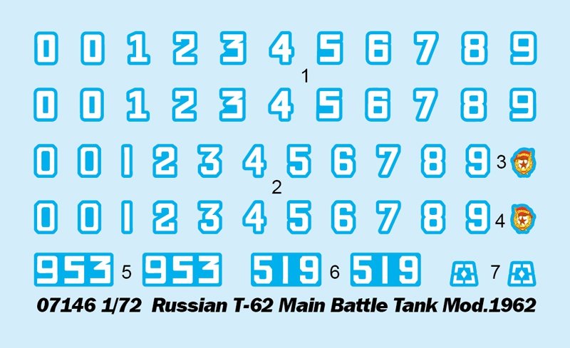 Trumpeter 07146 Char de combat principal russe T-62 Mod.1962 1/72 – image 3