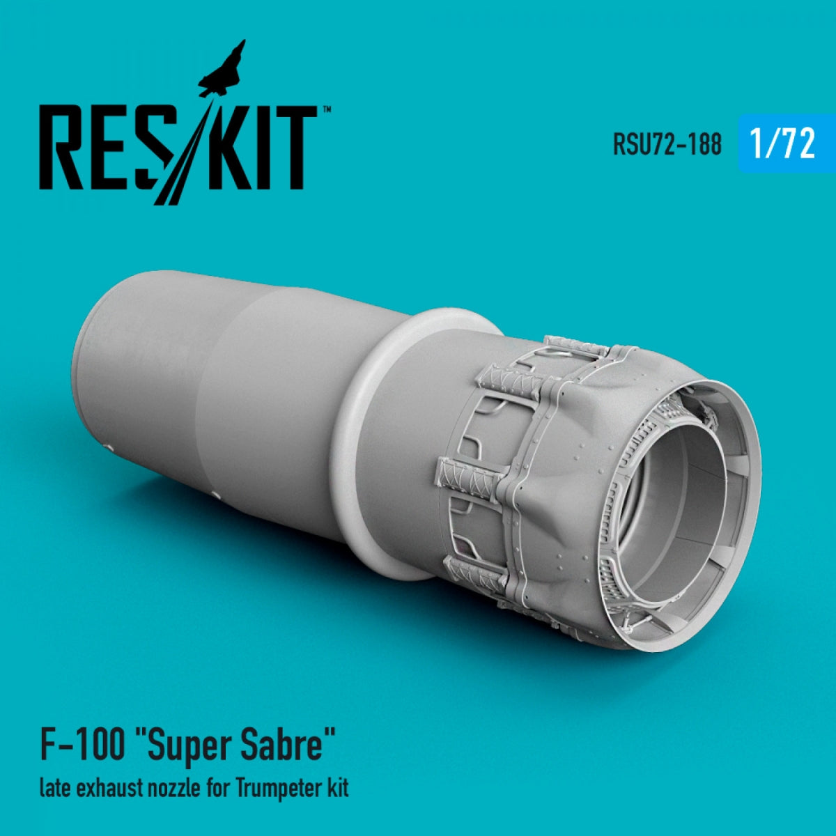 RESKIT RSU72-0188 F-100 "SUPER SABRE" LATE EXHAUST NOZZLE FOR TRUMPETER KIT 1/72