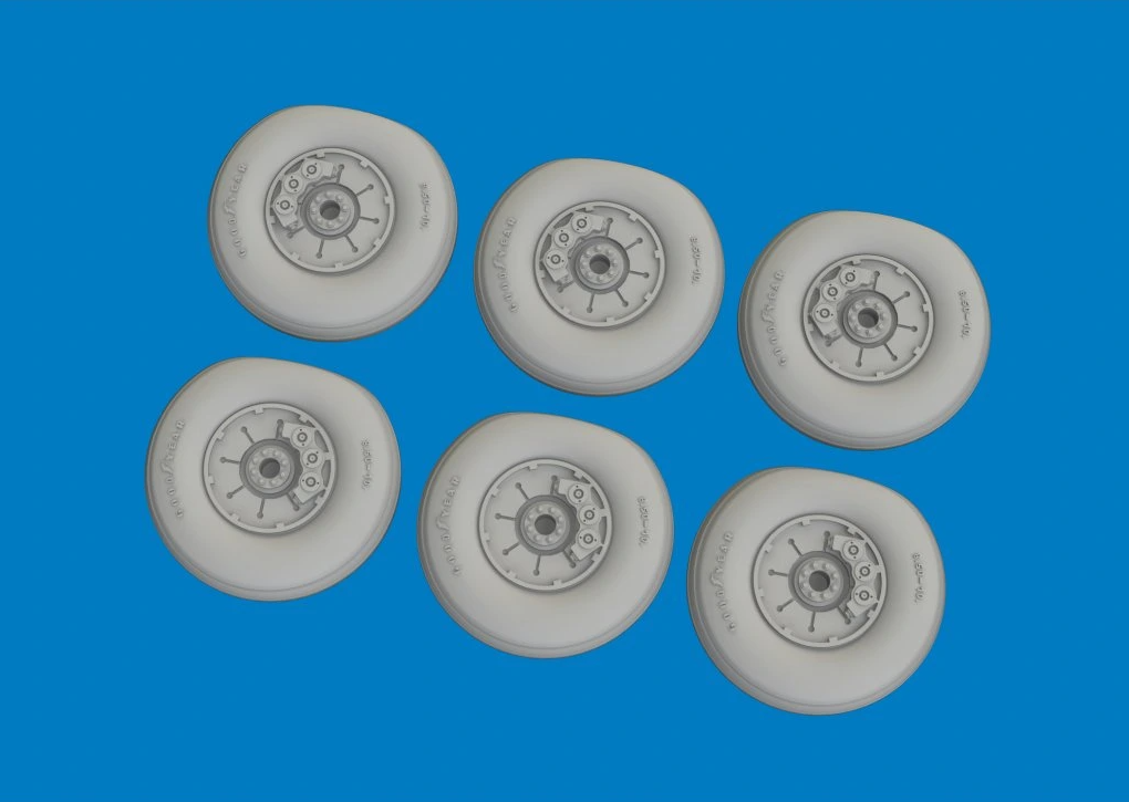 Eduard 672393 Chinook HC.1 wheels AIRFIX 1/72 – immagine 2