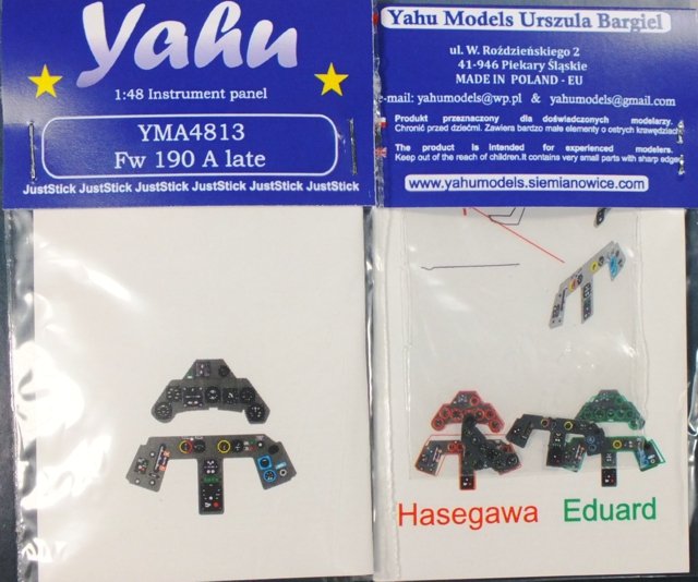 Yahu YMA4813 Fw 190 A tardif [A8 - A9] (Eduard / Hasegawa) 1/48