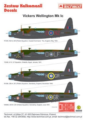 Techmod 48809 - Vickers Wellington IC 1/48 – image 2