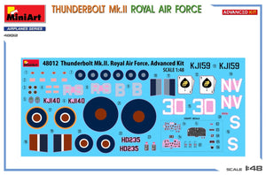 MiniArt 48012 THUNDERBOLT Mk.II. FORCE AÉRIENNE ROYALE. KIT AVANCÉ 1/48  – image 2
