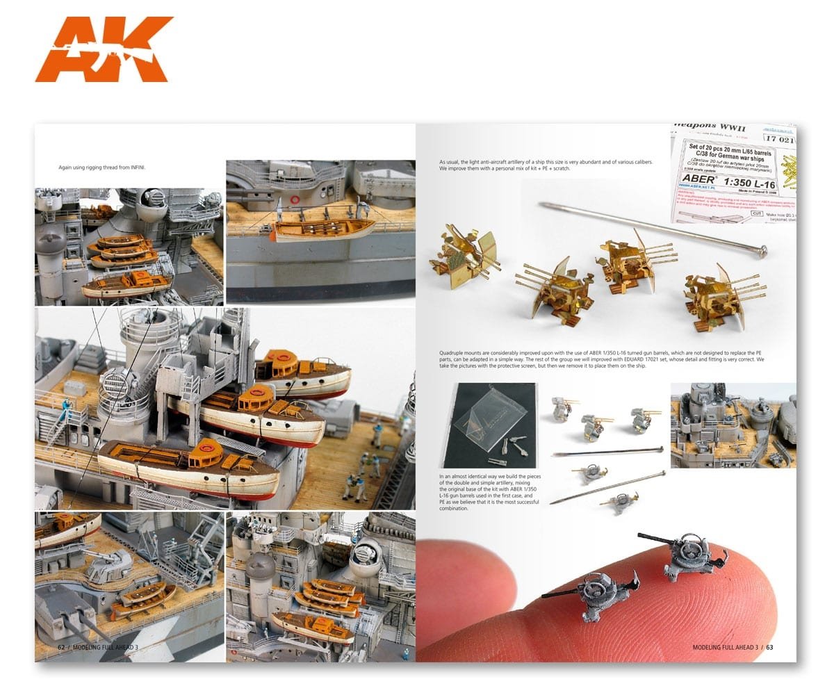 AK Interactive AK249 MODELLING FULL AHEAD 3: BISMARK &amp;amp; TIRPITZ (English) – immagine 10