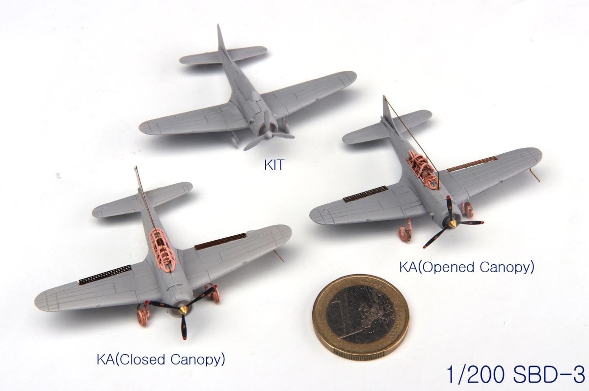 Ensemble d&amp;#39;avions de pont USS Enterprise de la Seconde Guerre mondiale MK1 Design MS-20018 pour CV-6 Enterprise à l&amp;#39;échelle 1/200 – image 17