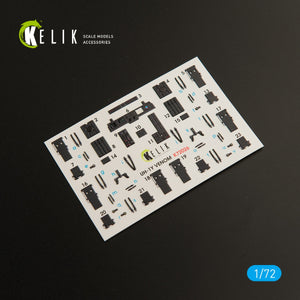 Kelik K72026 UH-1Y "Venom" interior 3D decals for Dream Model kit 1/72