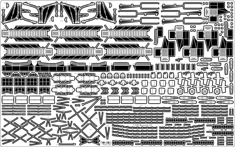 Pontos 27001F1 BISMARCK 1941 Detail Up Set Advanced 1/200 – Bild 13