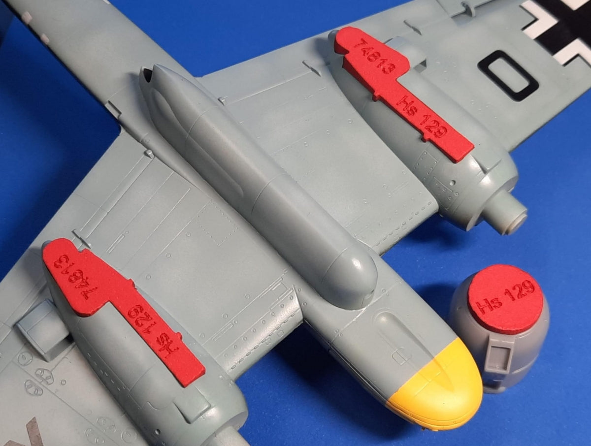 Omask 74813 Henschel Hs 129 wheel bay plugs (for Hasegawa, MN Hobby, Hobby 2000)) 1/48 – immagine 2