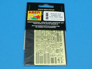 Aber 35A004 Uchwyty do niemieckich narzędzi do 1945 1/35 – immagine 3