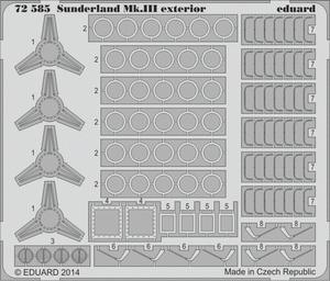 Eduard 72585 Sunderland Mk. III exterior 1/72 ITALERI