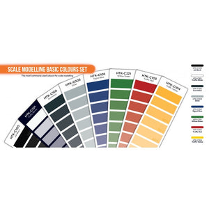 Hataka HTK-CS100 Scale Modeling Basic Colors set (8x17ml) – image 3