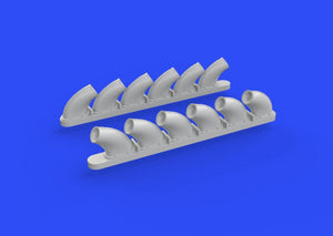 Eduard 648271 P-40B exhaust stacks AIRFIX 1/48 – Bild 2