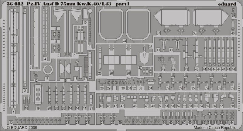 Eduard 36082 Pz. IV Ausf. D Kw. K.40/ L43 75mm 1/35 Dragon – imagen 2