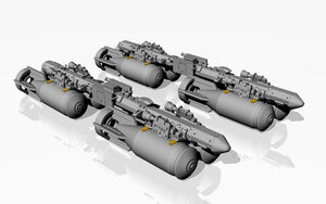Armory Models ACA4810c MZBD-4UT w/ 4x OFAB-100-120 Soviet high-explosive bombs, resin ordnance set w/ PE parts 1/48 – Bild 2