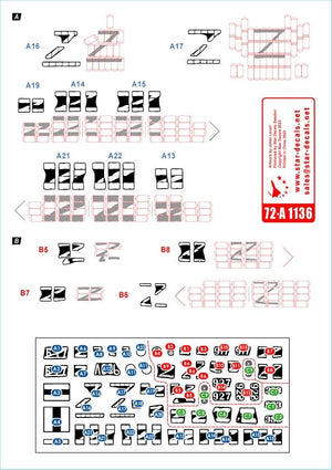 Star Decals 72-A1136 War in Ukraine # 6. T-72B1 and BMP-1 1/72 – imagen 3