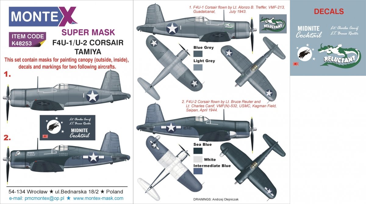 Montex K48253 F4U-1 CORSAIR 1/48