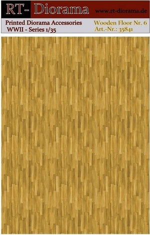 Accessoires imprimés RT-Diorama 35841 : Plancher en bois n° 6 1/35