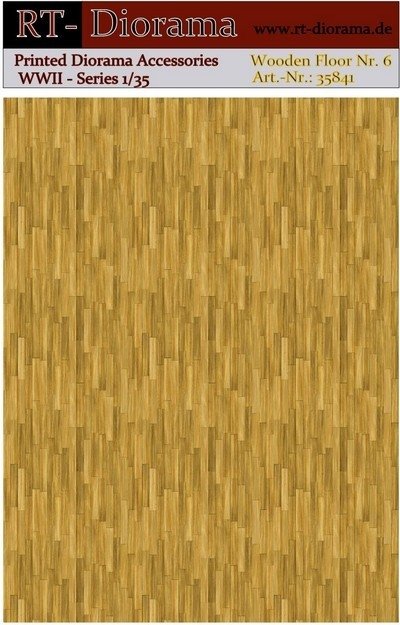 Accessoires imprimés RT-Diorama 35841 : Plancher en bois n° 6 1/35