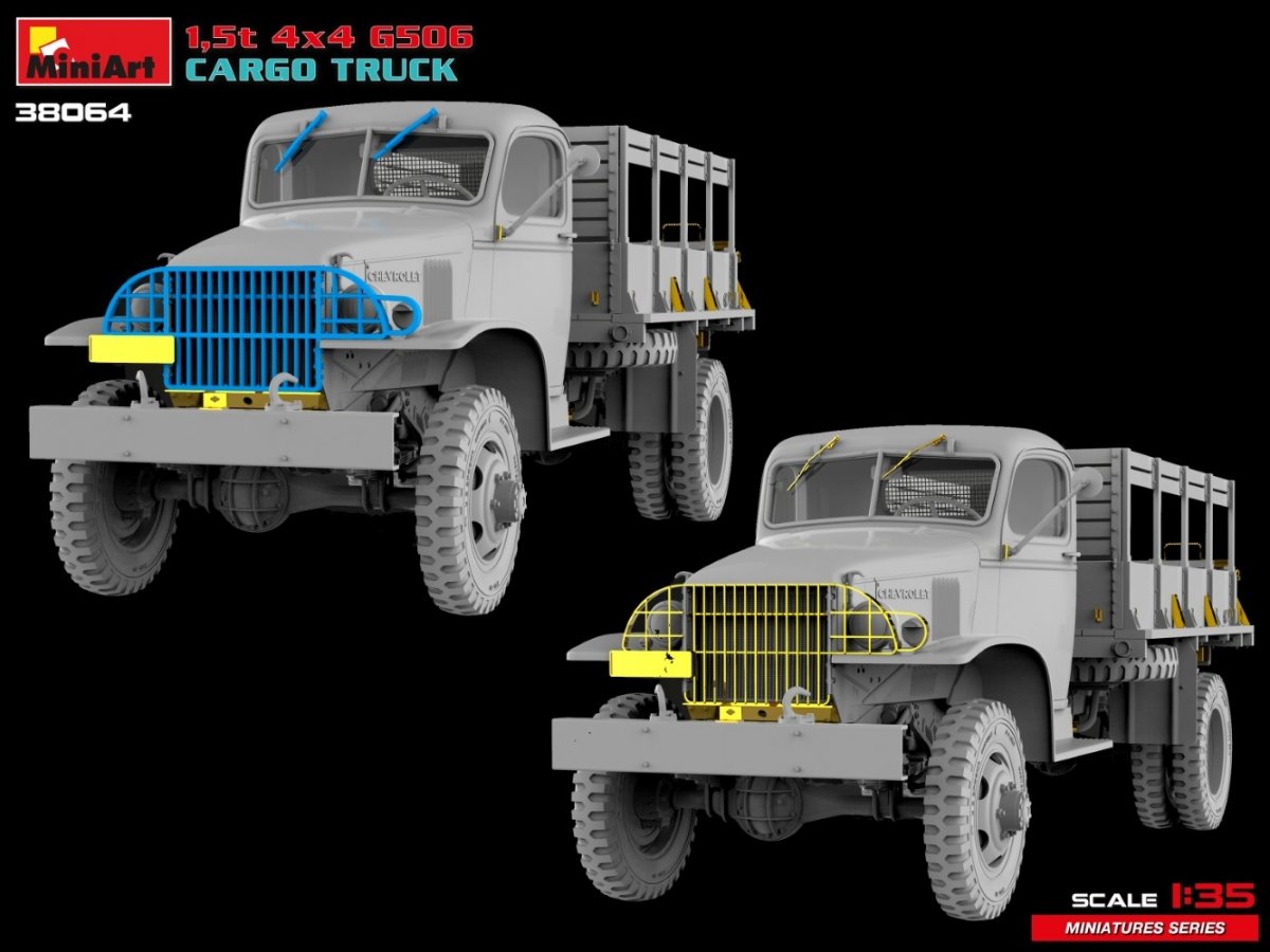 MiniArt 38064 1,5t 4×4 G506 CARGO TRUCK 1/35 – immagine 11