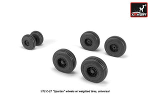 Armory Models AW72505 C-27 Spartan wheels w/ weighted tires 1/72 – immagine 3
