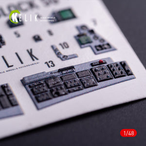 Kelik K48127 F-16CJ - interior 3D decals for Tamiya kit 1/48