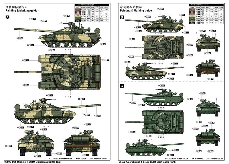 Trumpeter 09592 Ukraine T-64BM Bulat 1/35 – Bild 4