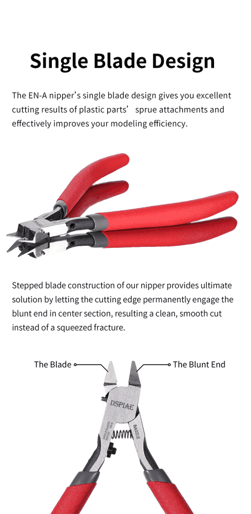 DSPIAE EN-A Single Blade Nipper For Plastic Models – zdjęcie 2