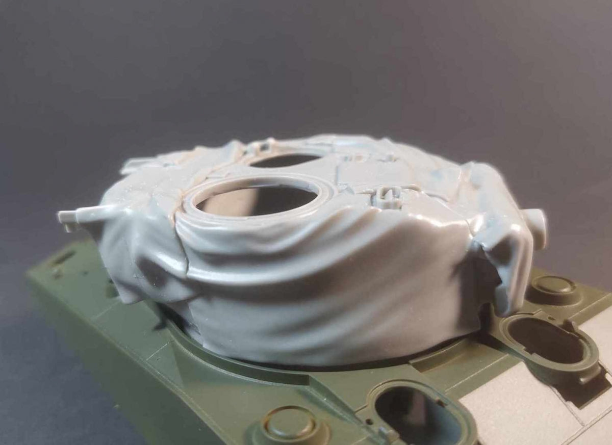 Panzer Art RE35-785 M4 Sherman M23 turret with canvas winter camouflage cover 1/35 – zdjęcie 3