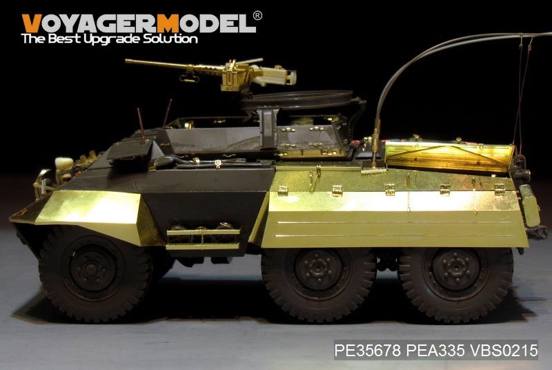 Voyager Model PEA335 WWII US M8/M20 armored car side skirts/stowage bins (For TAMIYA 35228 35234) 1/35 – image 3