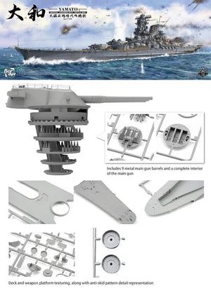 Border Model BS-004 Imperial Japanese Navy Battleship Yamato April 7 1945 1/350 – zdjęcie 11