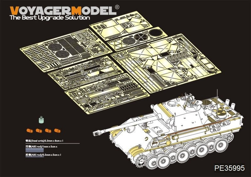 Maquette Voyager PE35995 Panther G allemand de la Seconde Guerre mondiale, version ultérieure. Modèle de base pour TAKOM 2121 au 1/35