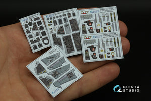 Quinta Studio QD48395 F-14A 3D-Printed &amp;amp; coloured Interior on decal paper (Hobby Boss) 1/48 – imagen 3